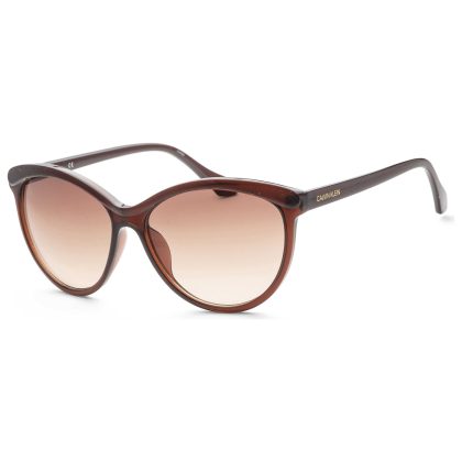 Calvin Klein Women's
  
  Brown
  Round
  Sunglasses